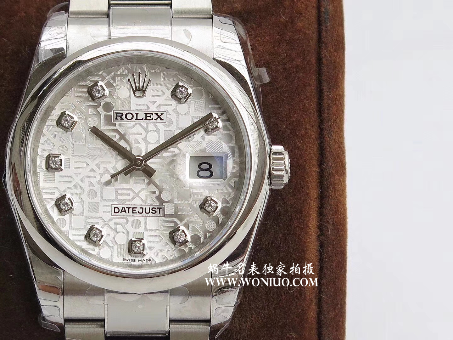 【DJ Perfect  High quality  Replica Watches 】 Rolex   Datejust 系列116238 钻石时标 花纹表盘女士 wrist watches  / R086