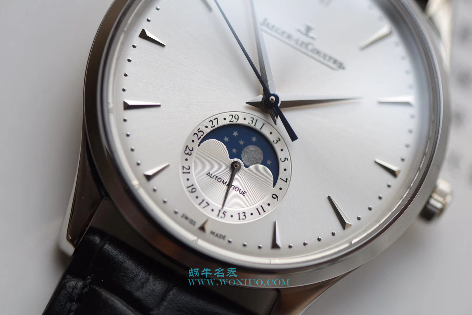 【VF Perfect  High quality  Replica Watches V2版本】 Jaeger-LeCoultre 月相大师Q1368420 男士 wrist watches  / JJ038