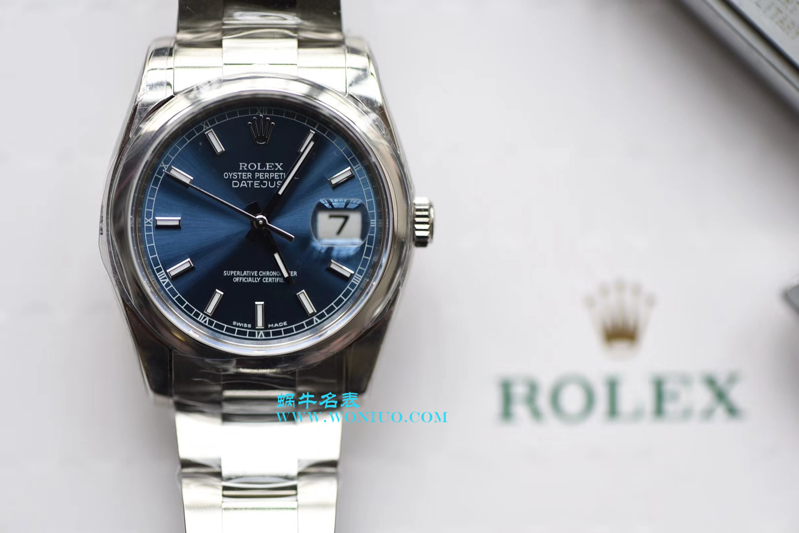 【AR Perfect  High quality  Replica Watches 】 Rolex   Datejust 系列116200-72600蓝盘36毫米中性 wrist watches 男女均可戴 / R207