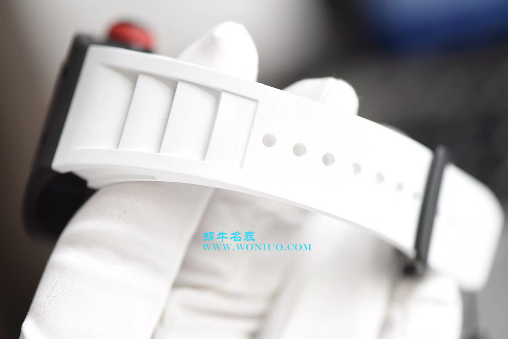 【KV Perfect  High quality  Replica Watches 】RICHARD MILLE RICHARD MILLE男士系列RM 055 carbon fiber 白色橡胶带新款 / RM 055C