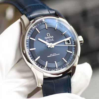 【3S Perfect  High quality  Replica Watches 】OMEGA碟飞HOUR VISION wrist watches 系列433.33.41.21.03.001 wrist watches (明亮之蓝) 