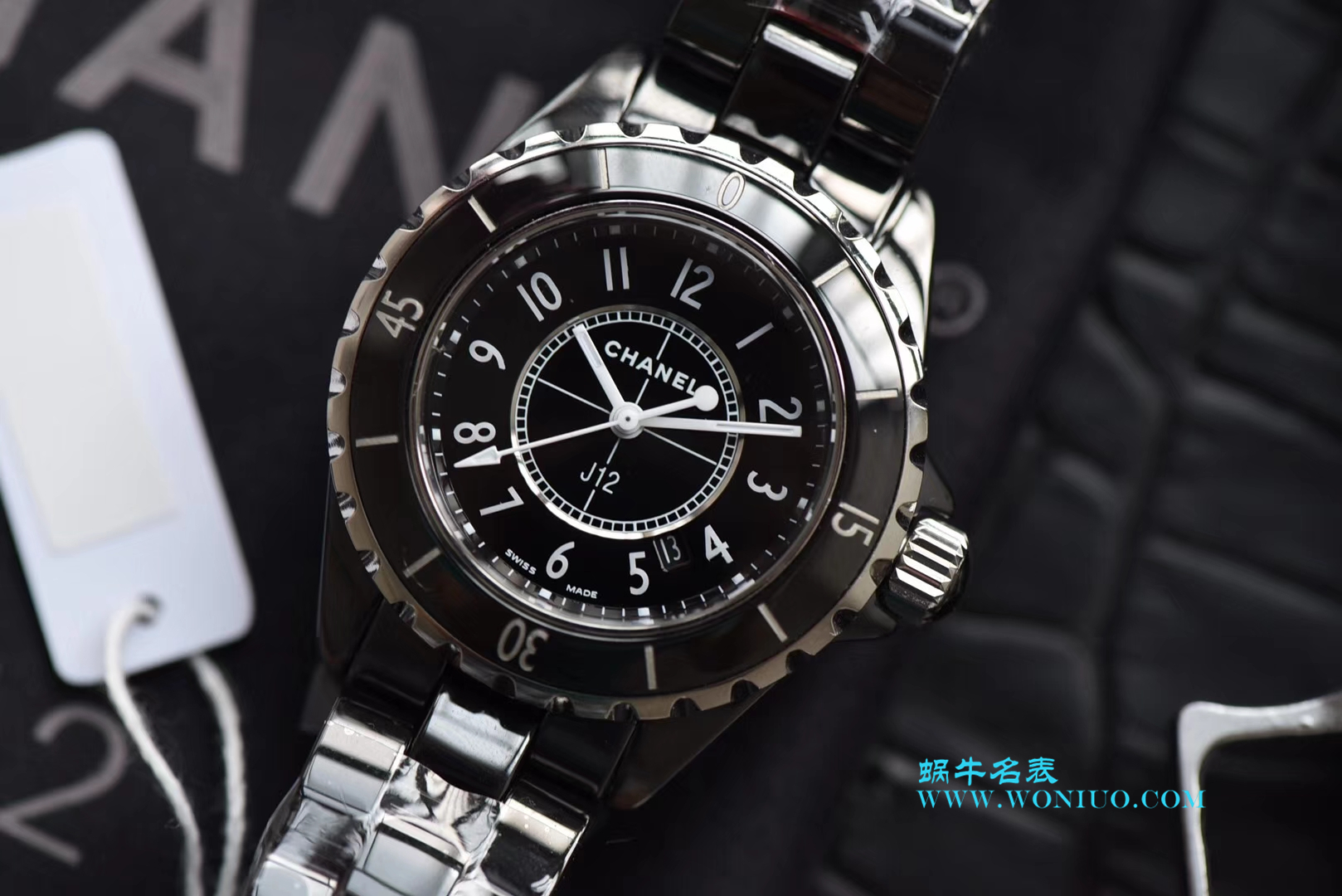 KOR韩版 Chanel  J12  Perfect  Replica Copy 香奈儿INTENSE 重置加强版女士石英黑面 wrist watches  / X025