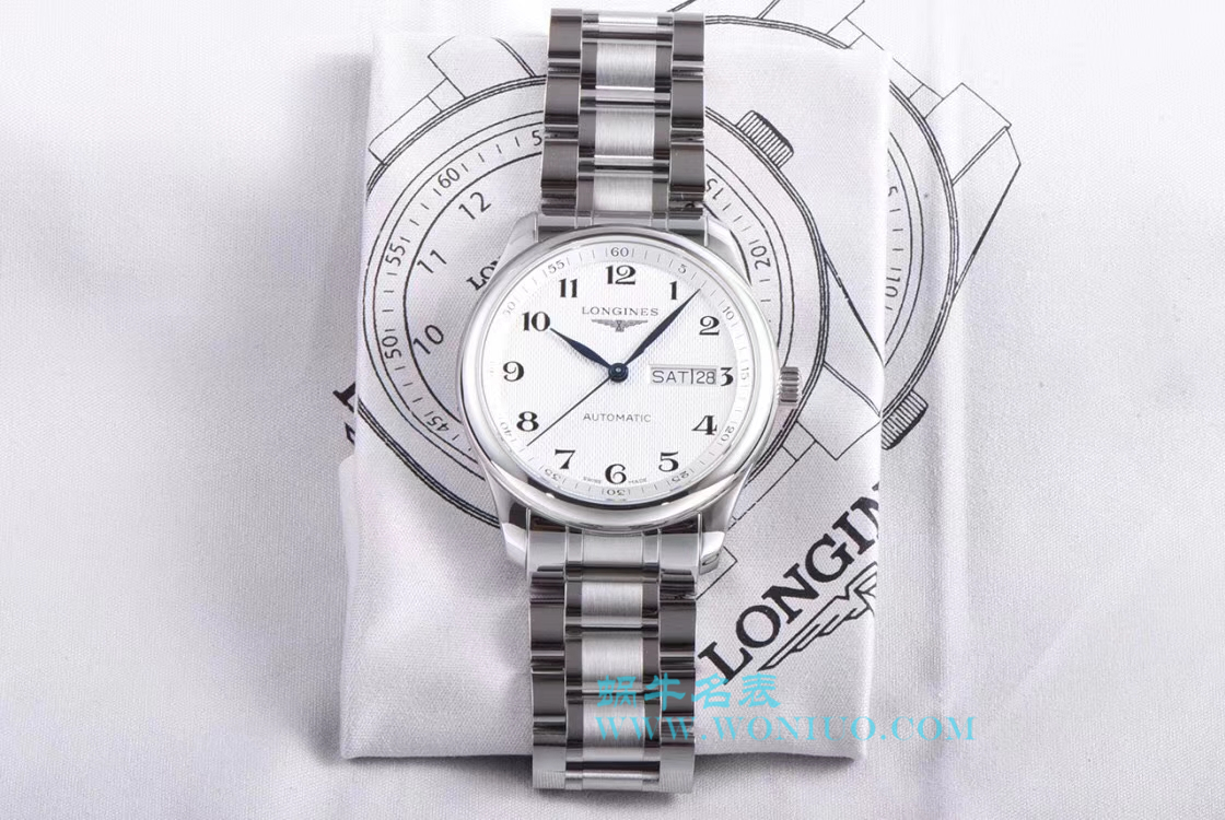 【LG Perfect  High quality  Replica Watches 】 Longines 名匠系列 Day-Date 双历L2.755.4.78.3 wrist watches  / L099