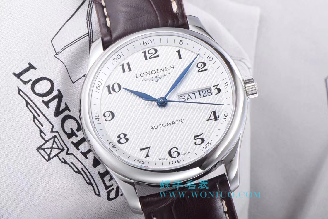 【LG Perfect  High quality  Replica Watches 】 Longines 名匠系列 Day-Date 双历L2.755.4.78.3 wrist watches  / L099