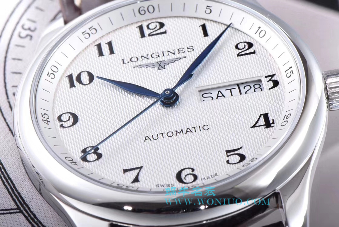 【LG Perfect  High quality  Replica Watches 】 Longines 名匠系列 Day-Date 双历L2.755.4.78.3 wrist watches  / L099