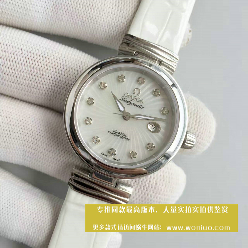 【V6 Factory 1:1 High quality  Replica Watches 】OMEGA碟飞系列425.33.34.20.55.001 女士 wrist watches 《OMEGA鸟巢》 / M063