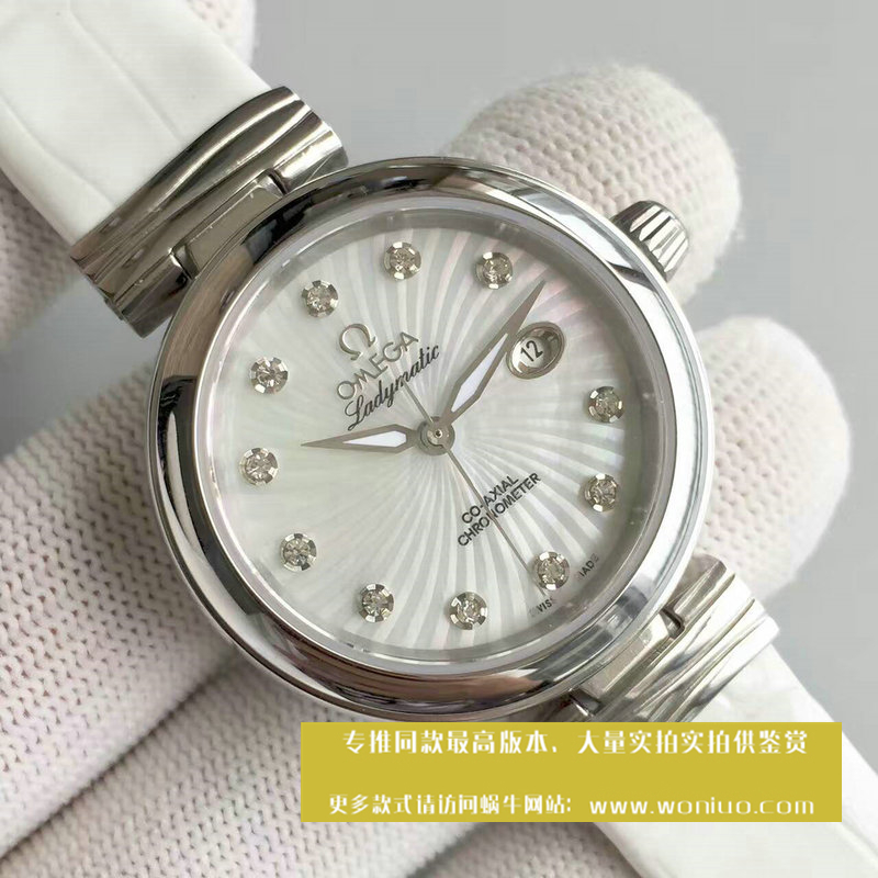 【V6 Factory 1:1 High quality  Replica Watches 】OMEGA碟飞系列425.33.34.20.55.001 女士 wrist watches 《OMEGA鸟巢》 / M063
