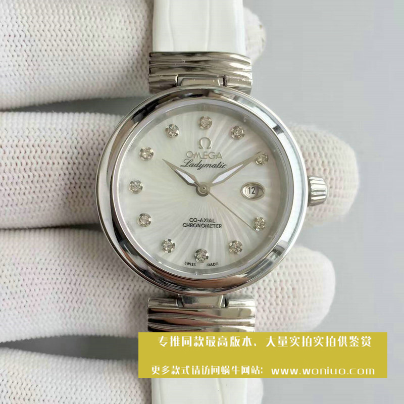 【V6 Factory 1:1 High quality  Replica Watches 】OMEGA碟飞系列425.33.34.20.55.001 女士 wrist watches 《OMEGA鸟巢》 / M063