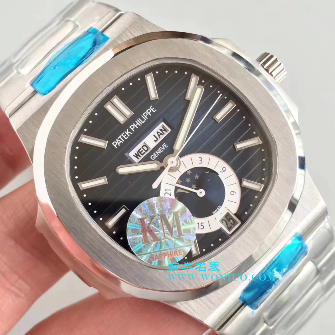 【KM Perfect  High quality  Knockoff  Watches 】 PATEK PHILIPPE 运动系列 Nautilus 月相5726/1A wrist watches  / BDBE199