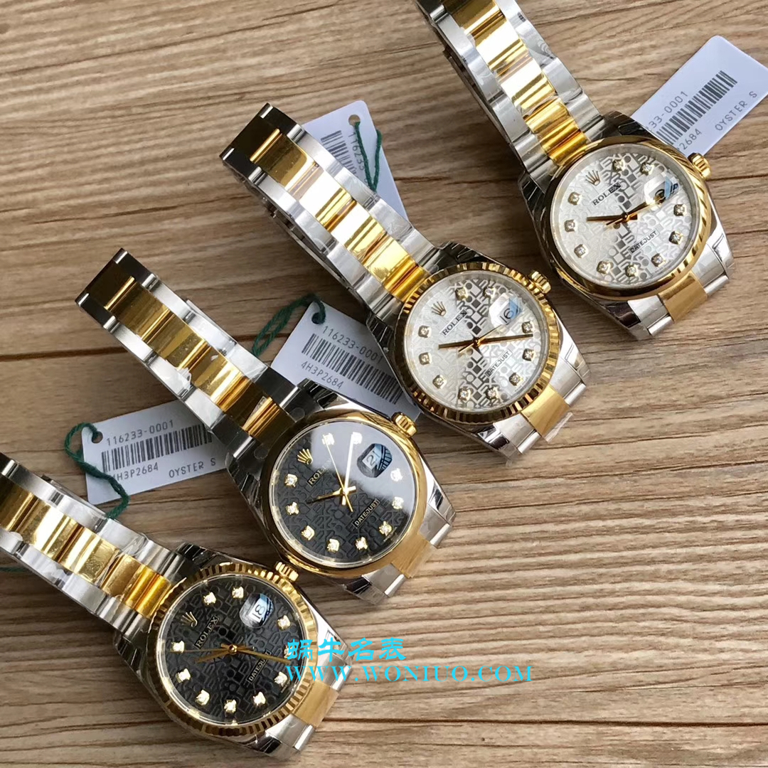 【DJ Perfect 超 Replica Watches 】 Rolex 36  Datejust 系列116233、116203、116233黑盘镶钻蚝式 watchband   wrist watches  / R069