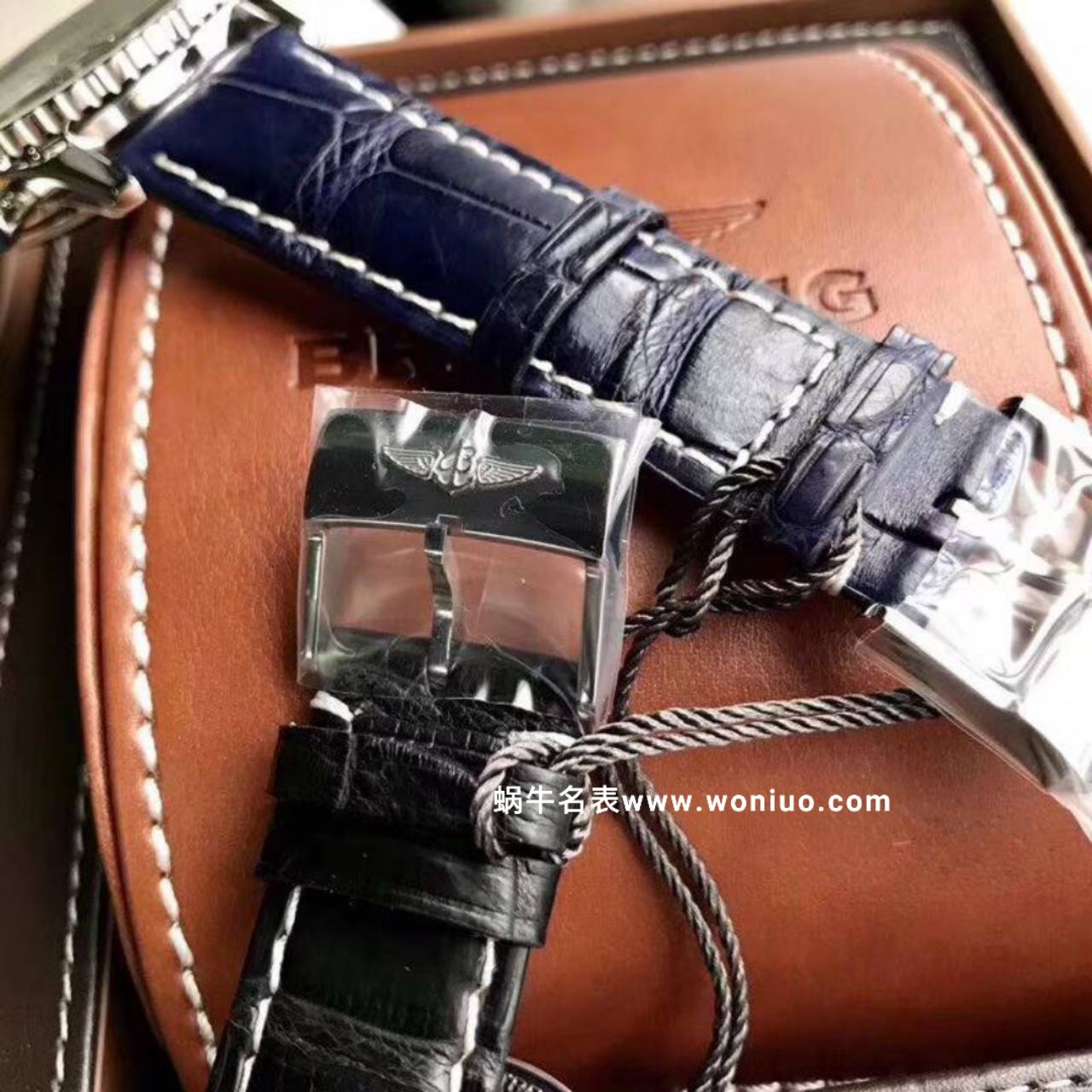 款堪称百年经典！ Breitling 航空计时原单货蓝面+黑面+皮带+钢带A1332412|C942|451A / BL083