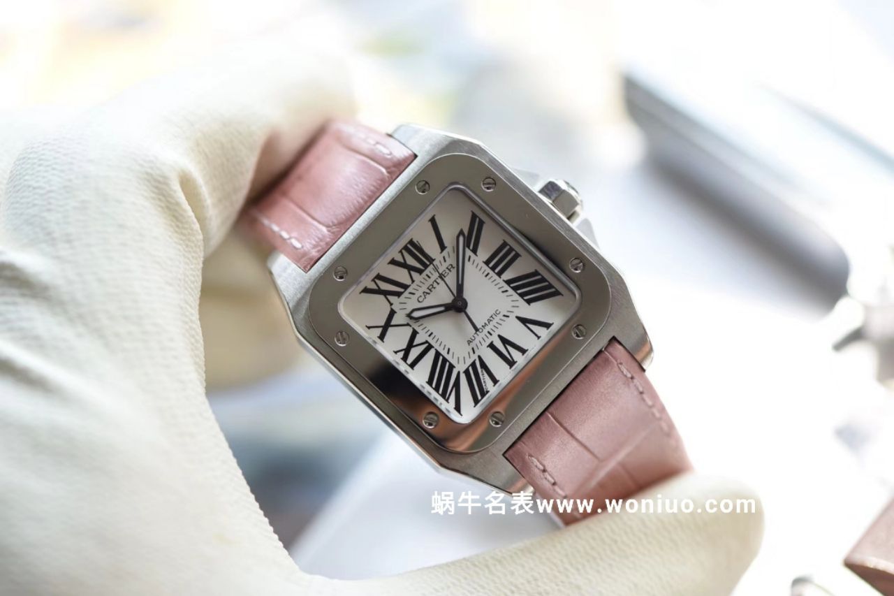 【独家视频测评V6 Perfect  High quality  Replica Watches 】 Cartier   Santos 系列W20126X8 女士机械 wrist watches  / KAG041