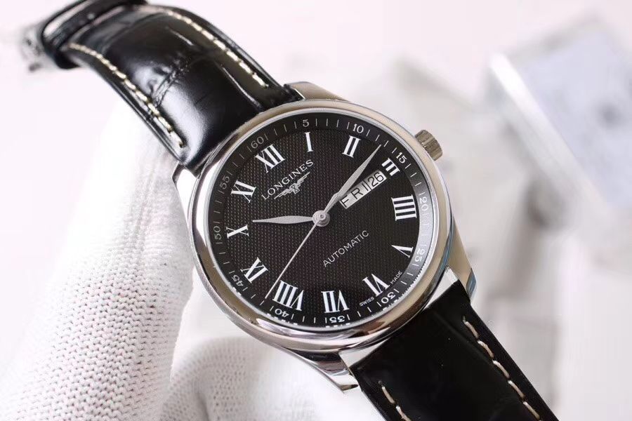 【LG Perfect  High quality  Replica Watches 】 Longines 名匠系列 Day-Date 双历L2.755.4.78.3 wrist watches  / L099