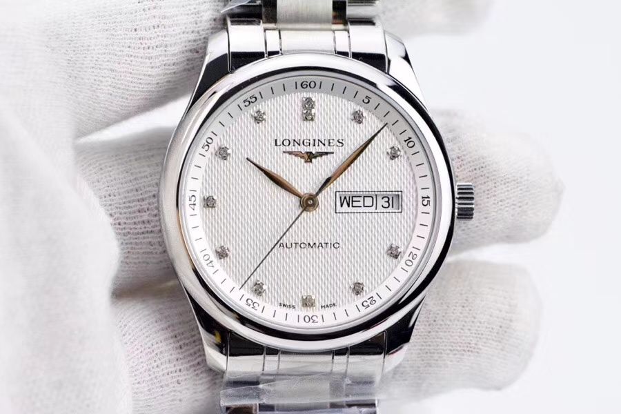 【LG Perfect  High quality  Replica Watches 】 Longines 名匠系列 Day-Date 双历L2.755.4.78.3 wrist watches  / L099