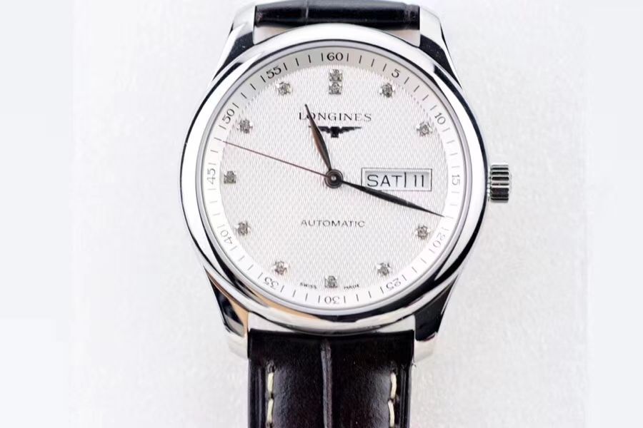 【LG Perfect  High quality  Replica Watches 】 Longines 名匠系列 Day-Date 双历L2.755.4.78.3 wrist watches  / L099
