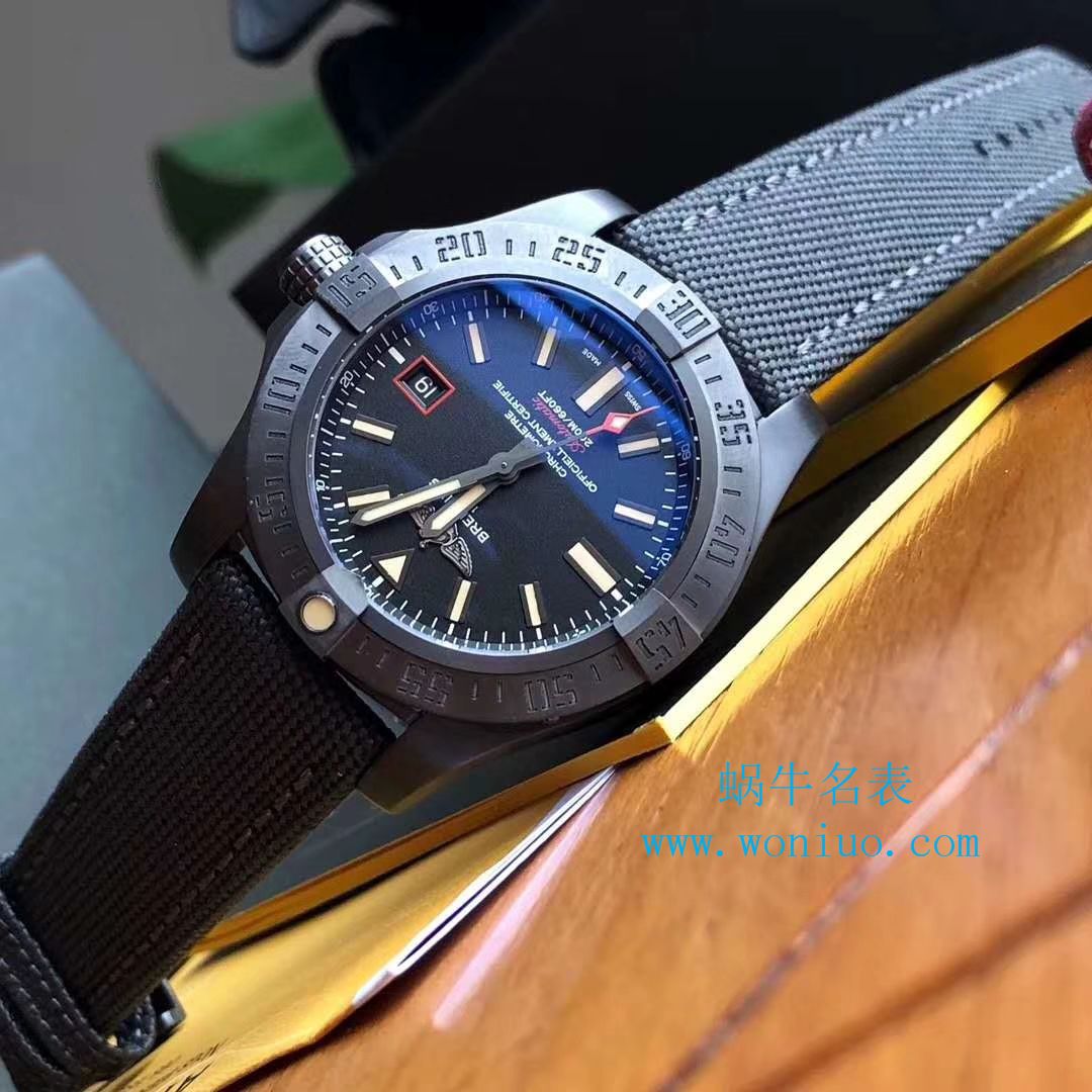 原单新款， Breitling 复仇者黑鸟，44mm，原 Factory 钛金属 watchcase  / BL087