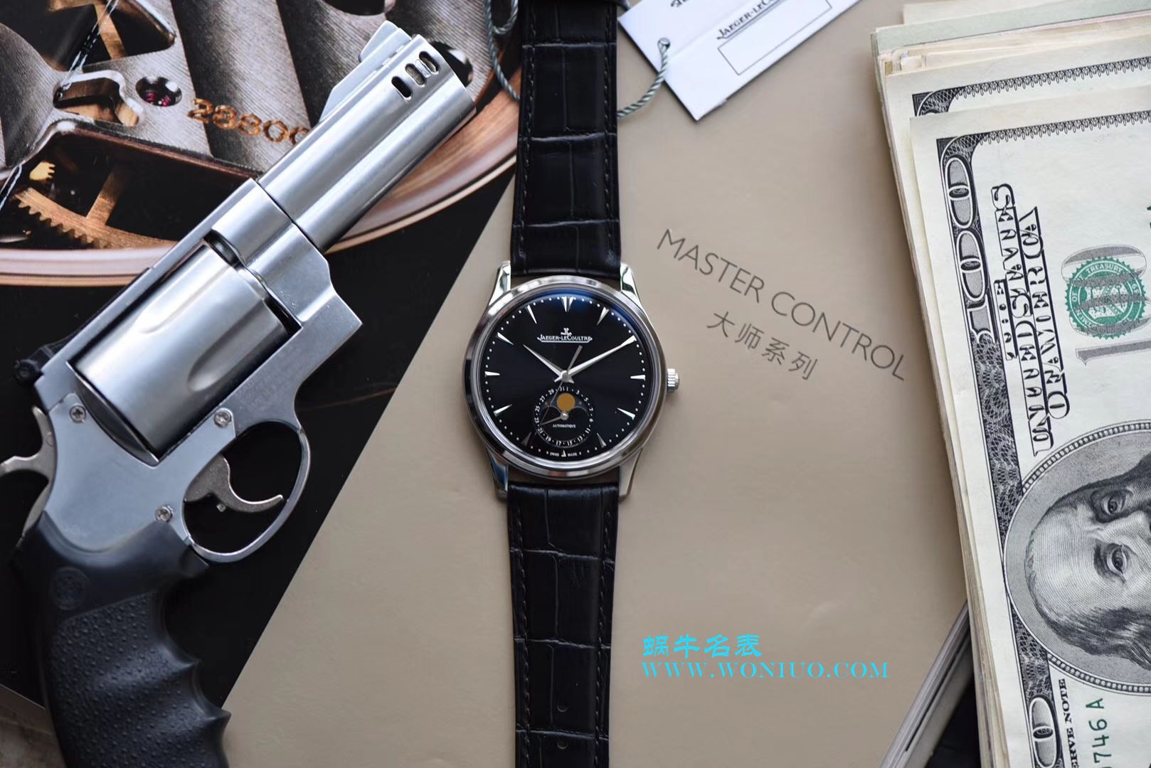 ZF【厚积“薄”发 年度大作】 ZF新品， top  Replica Copy  Jaeger-LeCoultre 月相大师系列1368470《黑面》、Q1368420《白面》 wrist watches  / JJ122