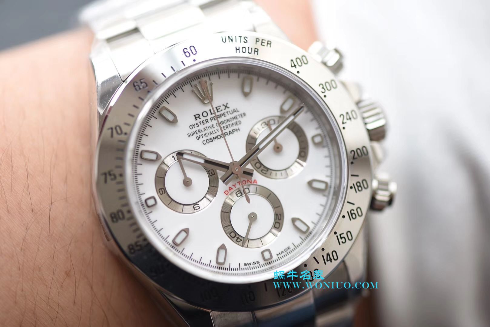 【N Factory 最新神作～原装结构4130】 Rolex  Cosmograph Daytona  top  Replica Copy  Ditongna 系列116520-78590 白钢 Ditongna  / R217