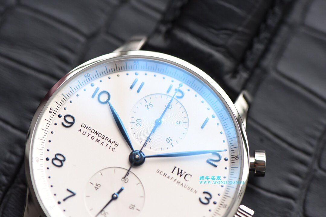【YLV7版本 Perfect  High quality  Replica Watches 】 IWC 葡萄牙计时系列IW371446 wrist watches （葡计烧钢蓝针） / WG166