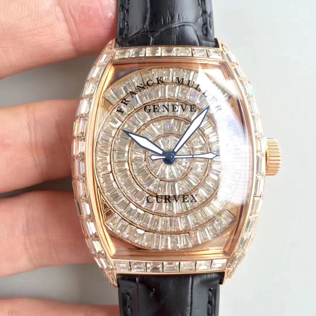 【DM Perfect  High quality  Replica Watches 】原版 Replica  FM Franck Muller GRAND COMPLICATIONS系列8889 奢华版全方钻新款上市 / 法穆兰FL06