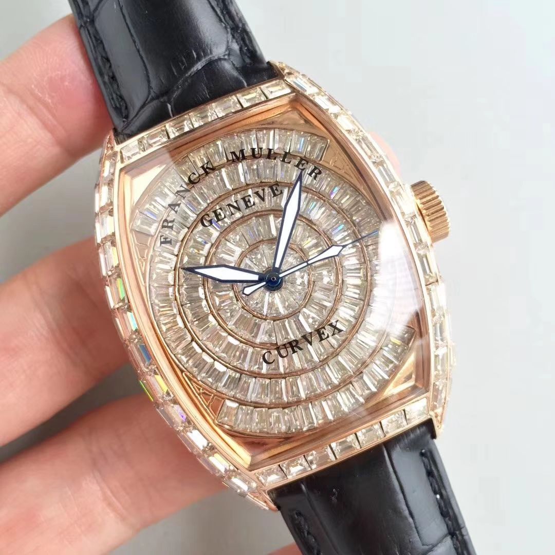 【DM Perfect  High quality  Replica Watches 】原版 Replica  FM Franck Muller GRAND COMPLICATIONS系列8889 奢华版全方钻新款上市 / 法穆兰FL06