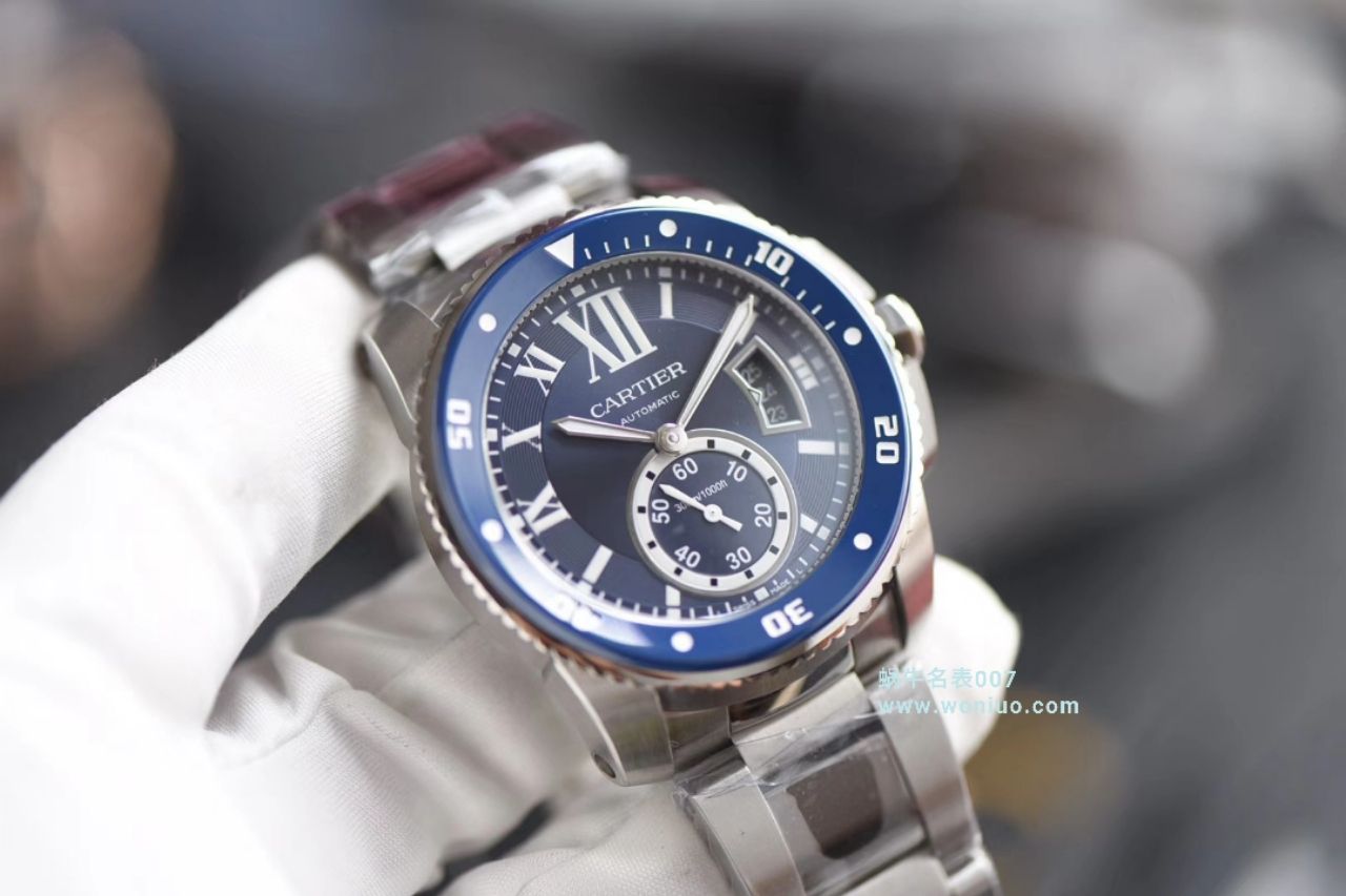 【JF Perfect  High quality  Replica Watches 】 Cartier  卡历博/卡利博CALIBRE DE  Cartier  系列WSCA0011 wrist watches 钢带款 / KDY076