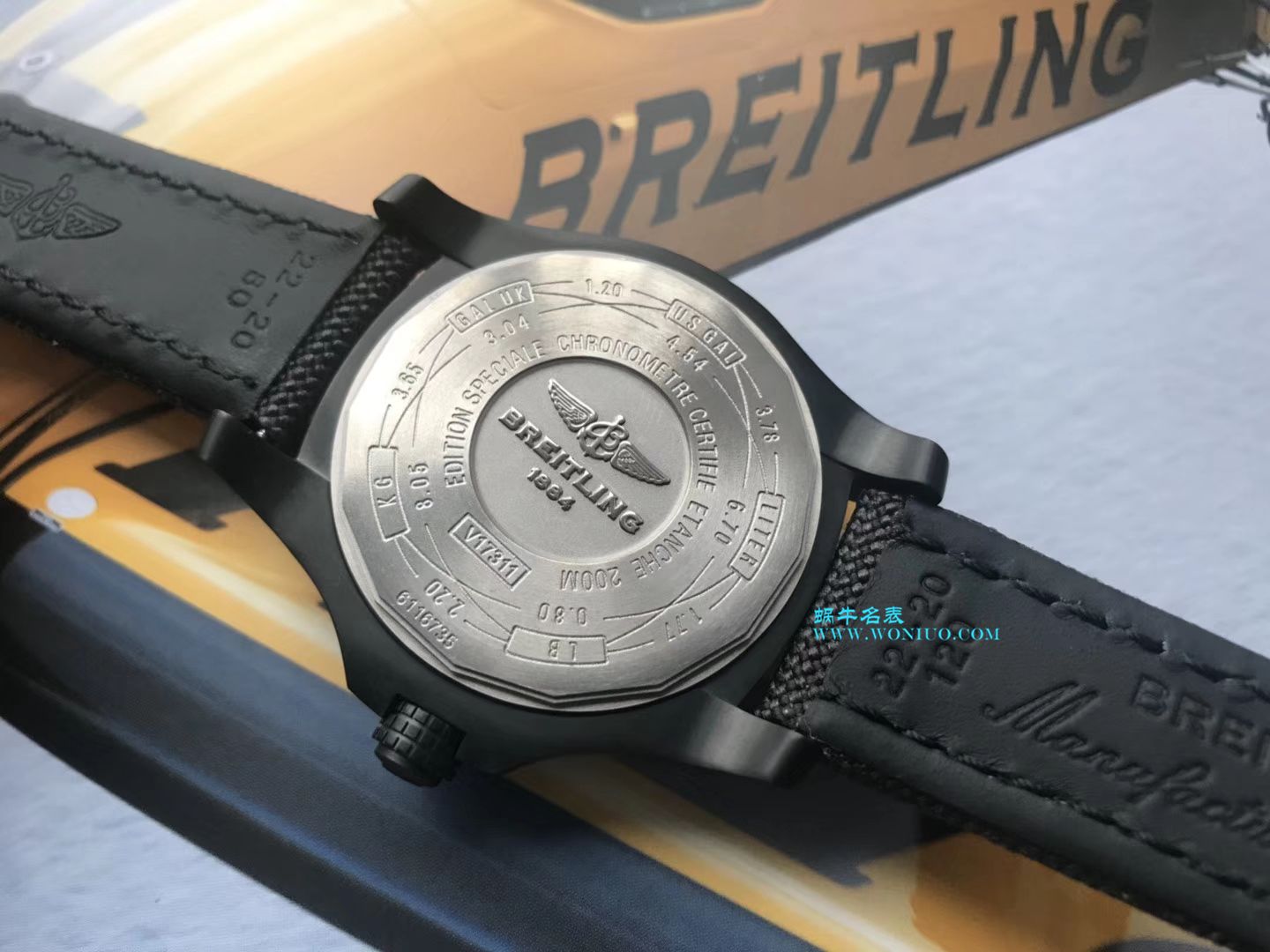 原单新款， Breitling 复仇者黑鸟，44mm，原 Factory 钛金属 watchcase  / BL087