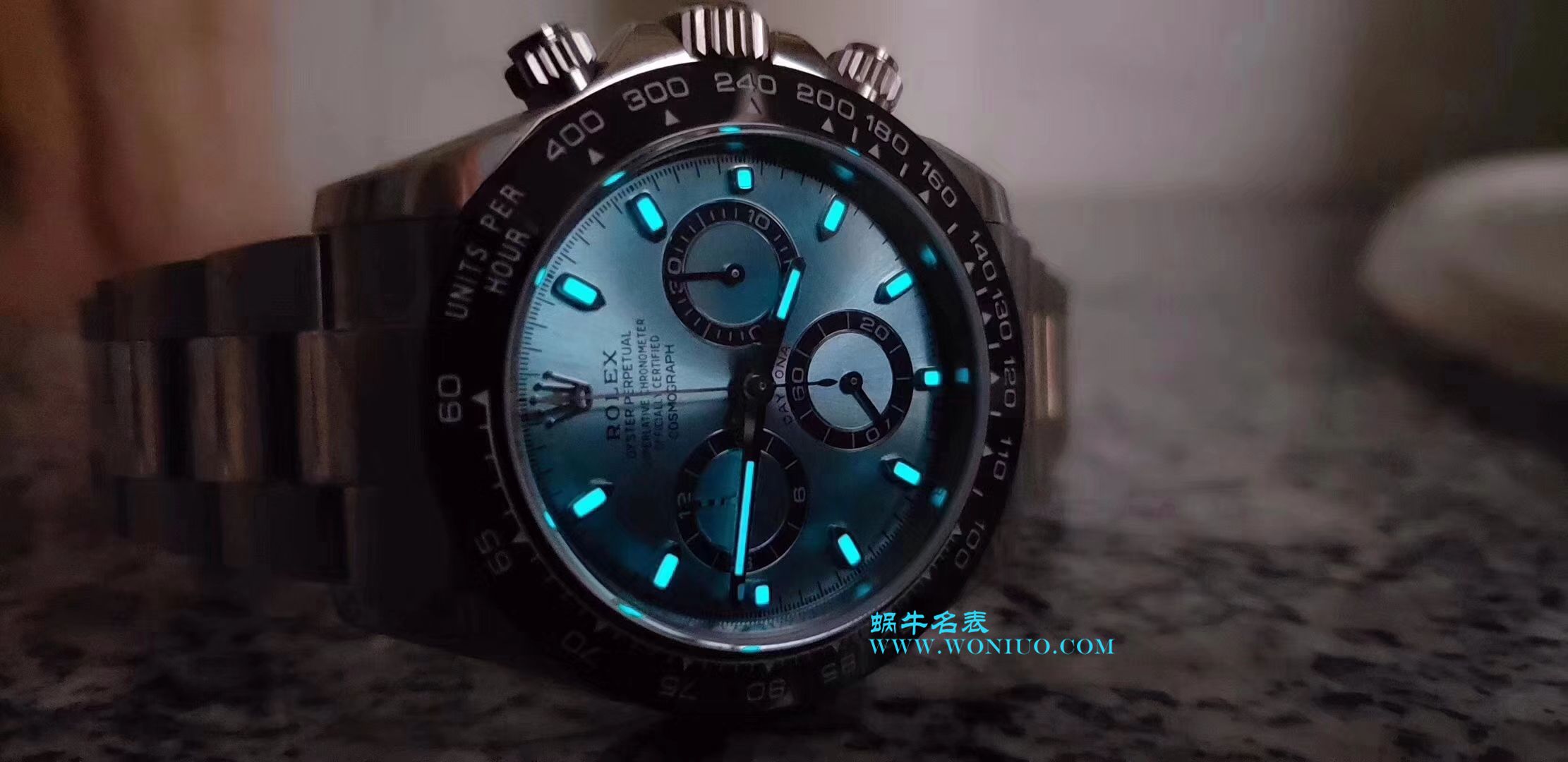 【N Factory  Perfect  High quality  Replica Watches 】 Rolex  Cosmograph Daytona  Ditongna 系列116506-78596冰蓝盘棕色计时外圈 wrist watches  / R236