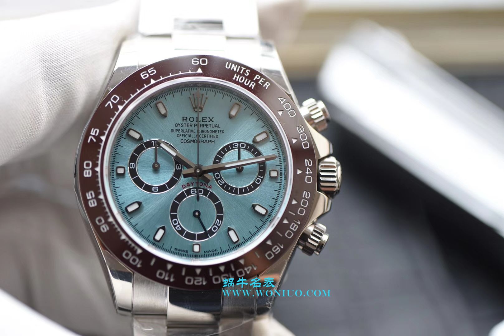 【N Factory  Perfect  High quality  Replica Watches 】 Rolex  Cosmograph Daytona  Ditongna 系列116506-78596冰蓝盘棕色计时外圈 wrist watches  / R236