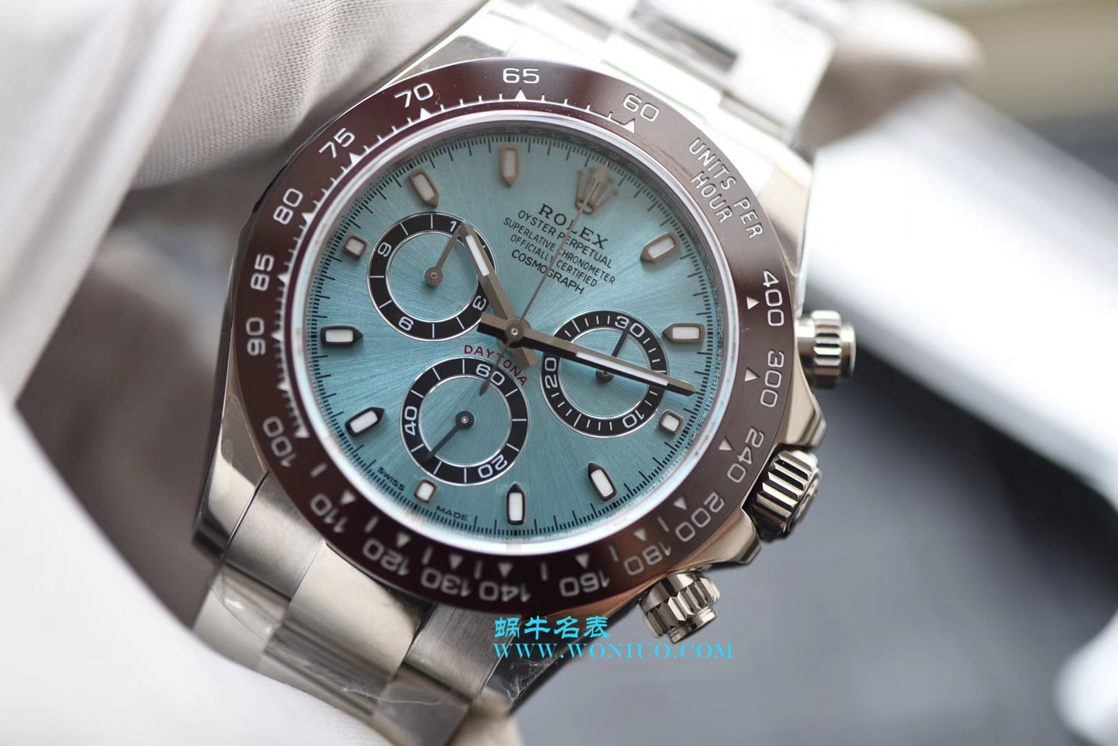 【N Factory  Perfect  High quality  Replica Watches 】 Rolex  Cosmograph Daytona  Ditongna 系列116506-78596冰蓝盘棕色计时外圈 wrist watches  / R236