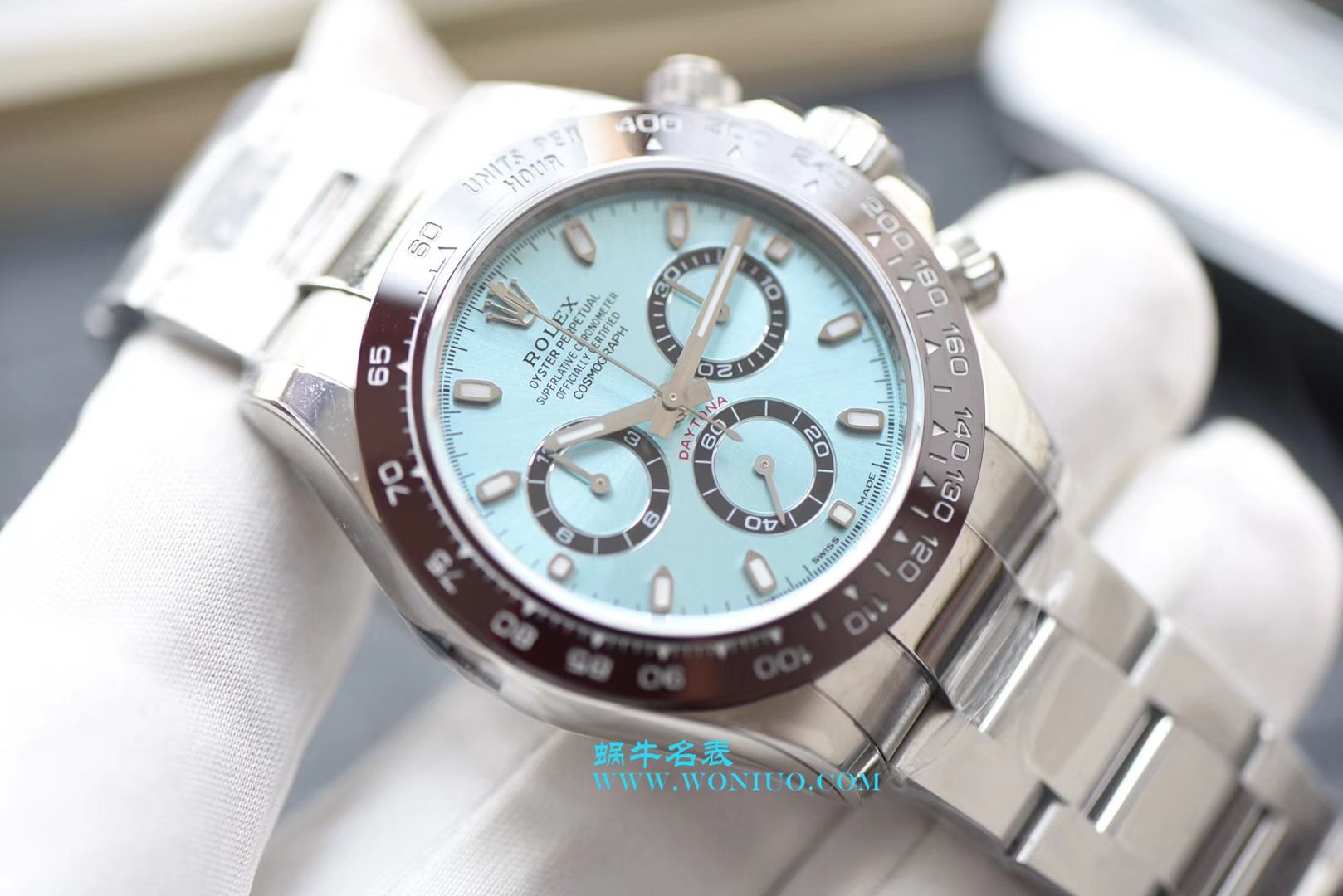 【N Factory  Perfect  High quality  Replica Watches 】 Rolex  Cosmograph Daytona  Ditongna 系列116506-78596冰蓝盘棕色计时外圈 wrist watches  / R236
