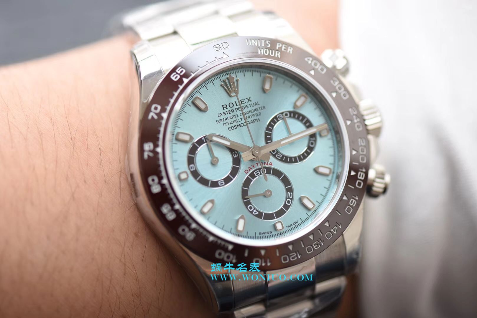【N Factory  Perfect  High quality  Replica Watches 】 Rolex  Cosmograph Daytona  Ditongna 系列116506-78596冰蓝盘棕色计时外圈 wrist watches  / R236