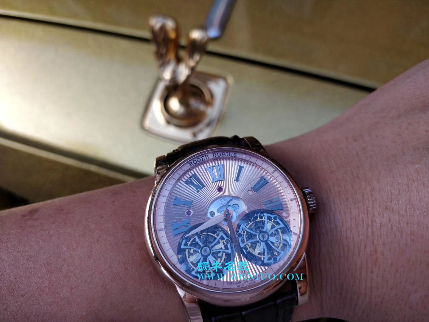 罗杰杜彼致敬系列真双 Tourbillon  行业唯一一款搭载双飞轮的 top  Replica Copy  wrist watches  / LJ022