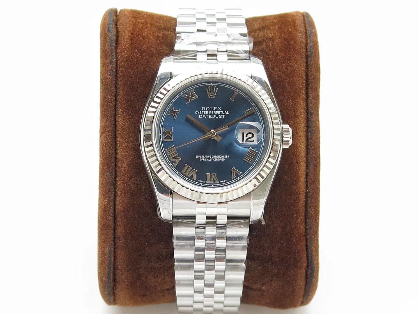 【AR Perfect  High quality  Replica Watches 】 Rolex   Datejust 系列116200-72600蓝盘36毫米中性 wrist watches 男女均可戴 / R207