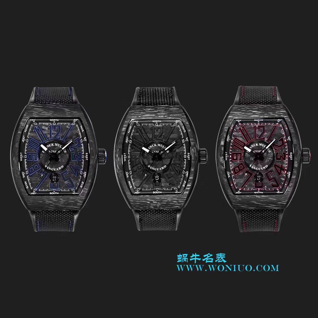 法穆兰FRANCK MULLER Replica Copy 再创新作V45在夜幕低垂之时，Vanguard Carbon  fibre 展现充满未来感的外型，令人耳目一新 / FL026