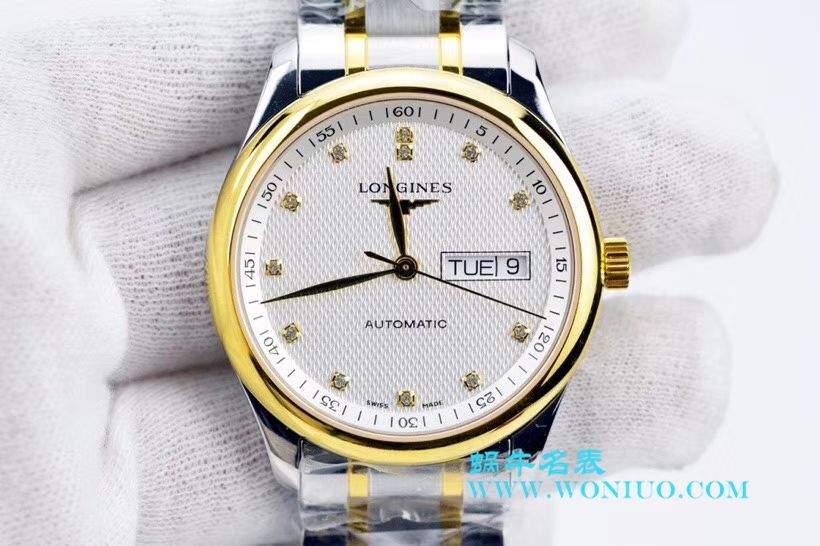 【LG Perfect  High quality  Replica Watches 】 Longines 名匠系列 Day-Date 双历L2.755.4.78.3 wrist watches  / L099