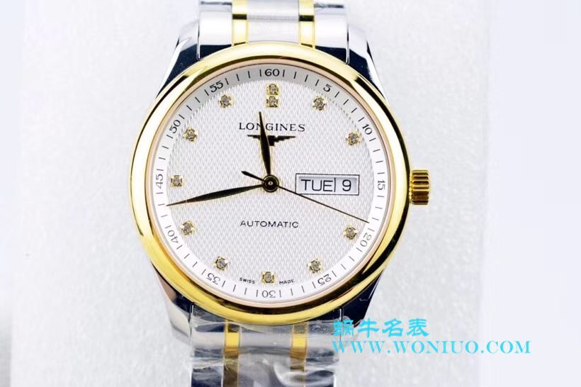 【LG Perfect  High quality  Replica Watches 】 Longines 名匠系列 Day-Date 双历L2.755.4.78.3 wrist watches  / L099