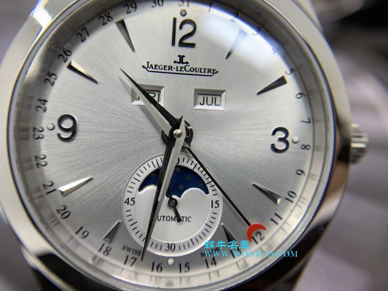 【OM Perfect  High quality  Replica Watches 】 Jaeger-LeCoultre 大师系列Q1558420多功能月相 wrist watches  / JJ112