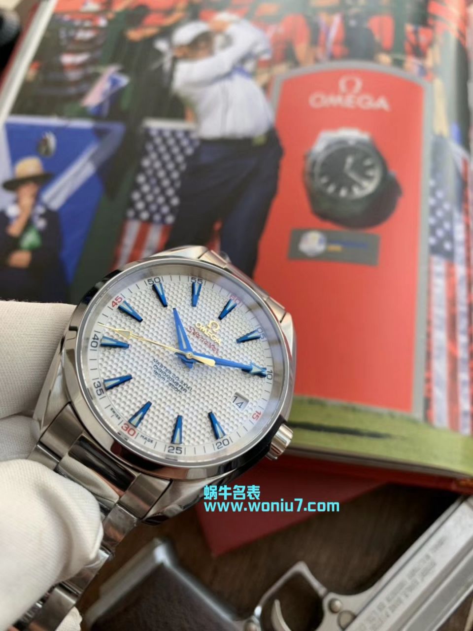 【VS Perfect  top  High quality  Replica Watches 】OMEGA Seamaster 系列Aqua Terra“莱德杯”高尔夫231.10.42.21.02.005限量版 wrist watches  / M358