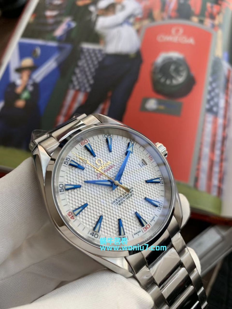 【VS Perfect  top  High quality  Replica Watches 】OMEGA Seamaster 系列Aqua Terra“莱德杯”高尔夫231.10.42.21.02.005限量版 wrist watches  / M358