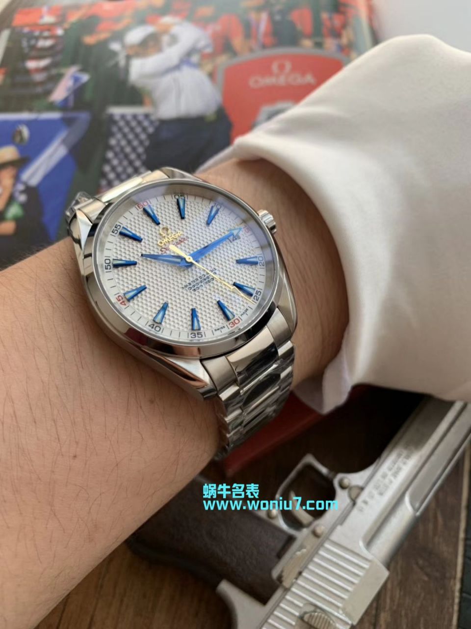 【VS Perfect  top  High quality  Replica Watches 】OMEGA Seamaster 系列Aqua Terra“莱德杯”高尔夫231.10.42.21.02.005限量版 wrist watches  / M358