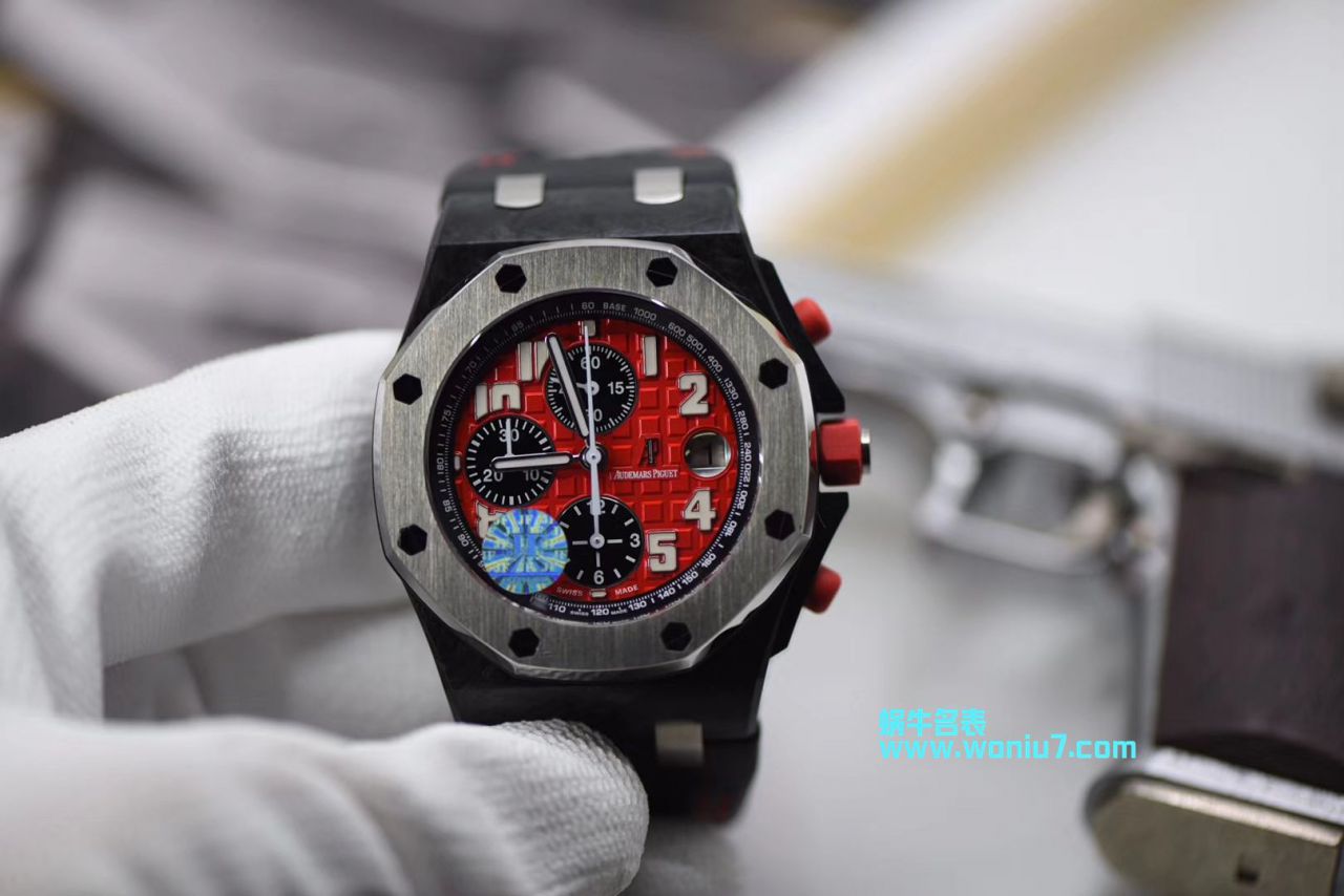 【JF AP 红魔 Perfect  High quality  Knockoff 】Audemars Piguet 千禧系列26190OS.OO.D003CU.01男士机械 Watches  / AP007