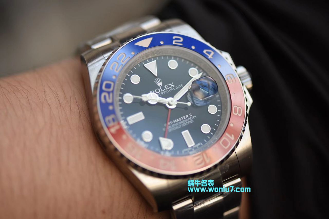 【DJ Perfect  High quality  Replica Watches 】 Rolex  GMT MASTER II系列116719-BLRO wrist watches  