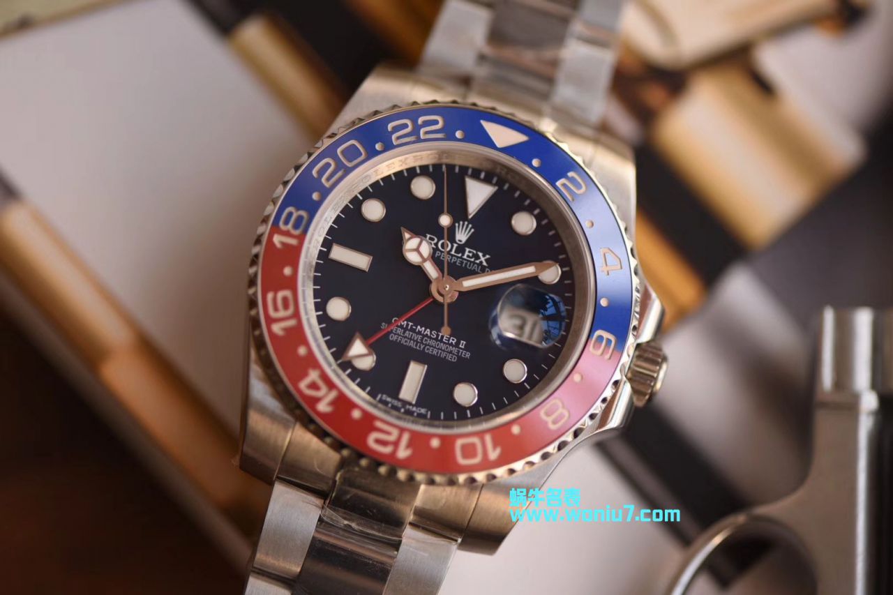 【DJ Perfect  High quality  Replica Watches 】 Rolex  GMT MASTER II系列116719-BLRO wrist watches  