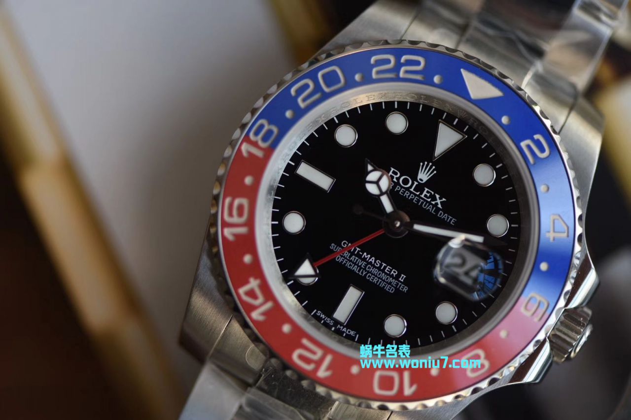 【DJ Perfect  High quality  Replica Watches 】 Rolex  GMT MASTER II系列116719-BLRO wrist watches  