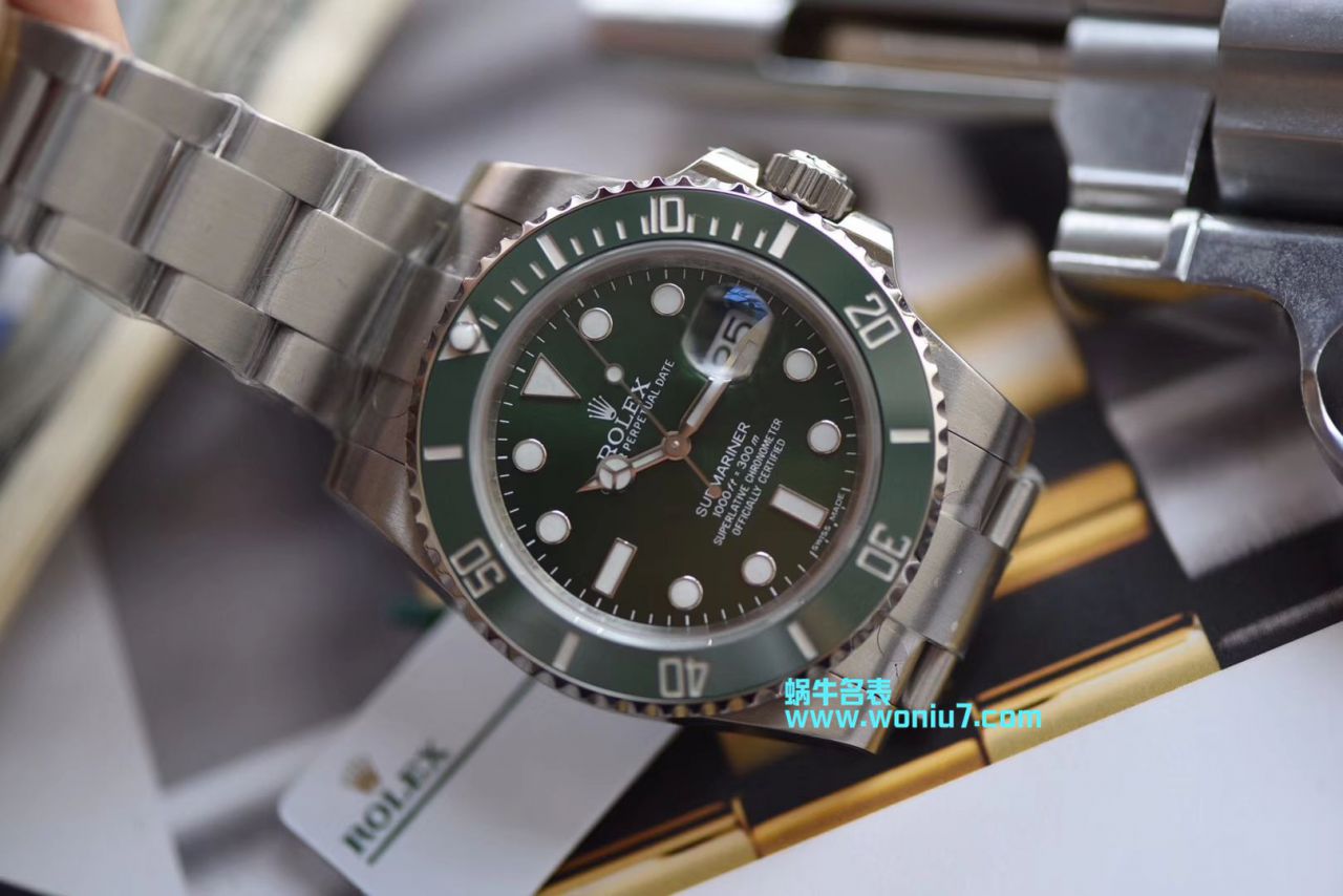 【视频解析DJ Perfect  High quality  Replica Watches 】 Rolex  Submariner 116610-LV-97200 Submariner  wrist watches  / R238