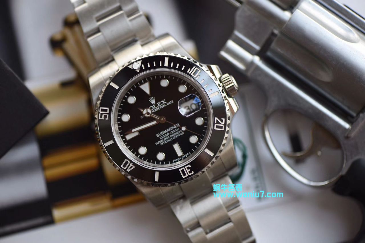 【视频解析DJ Perfect  High quality  top  Replica Copy  Watches 】 Rolex  Submariner 型系列116610LN-97200 黑盘 wrist watches ( Submariner ) / R239