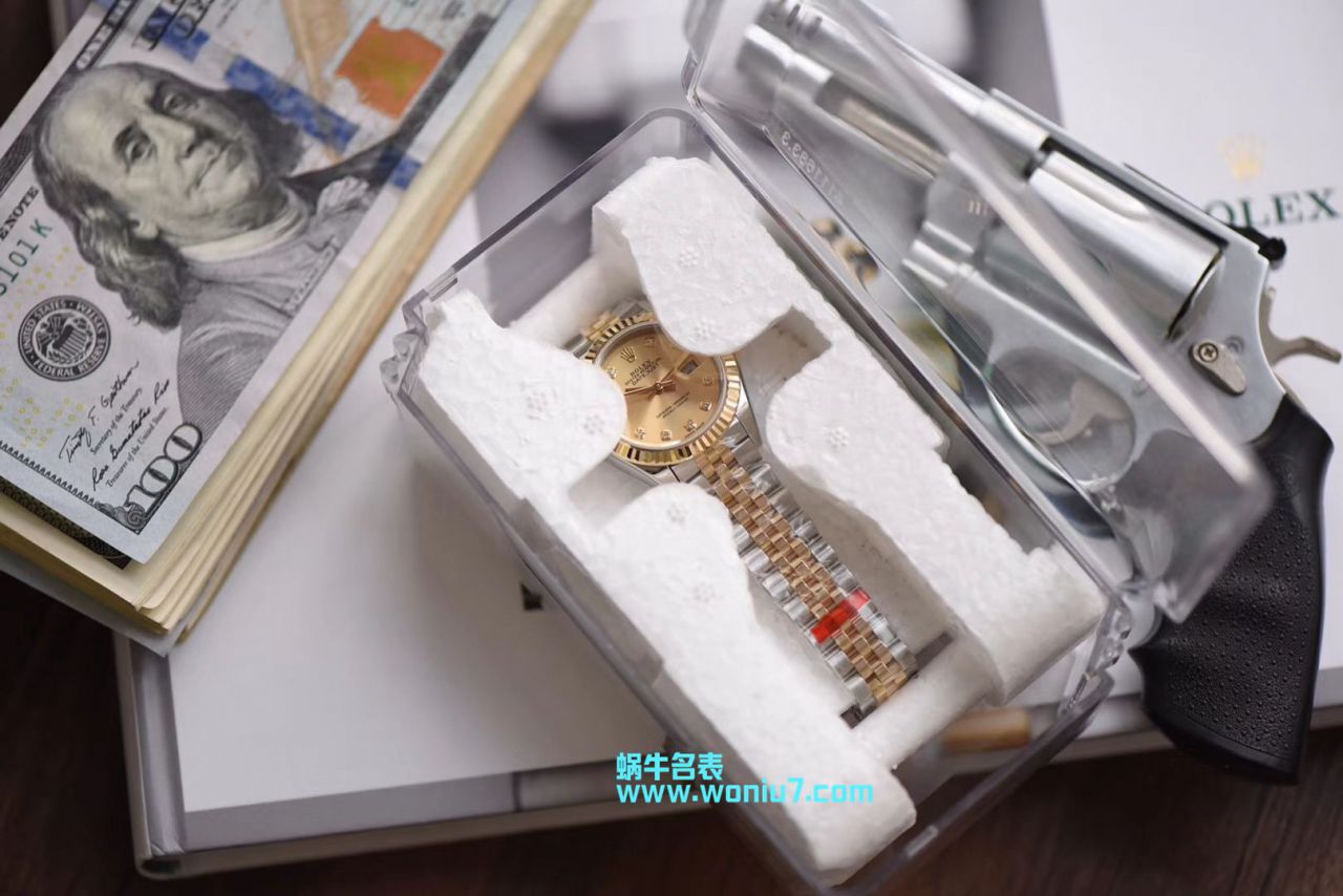 【包金款】 Rolex 女装  Datejust  Replica Copy 179173（条钉）279173（钻钉）香槟色 wrist watches  / R250