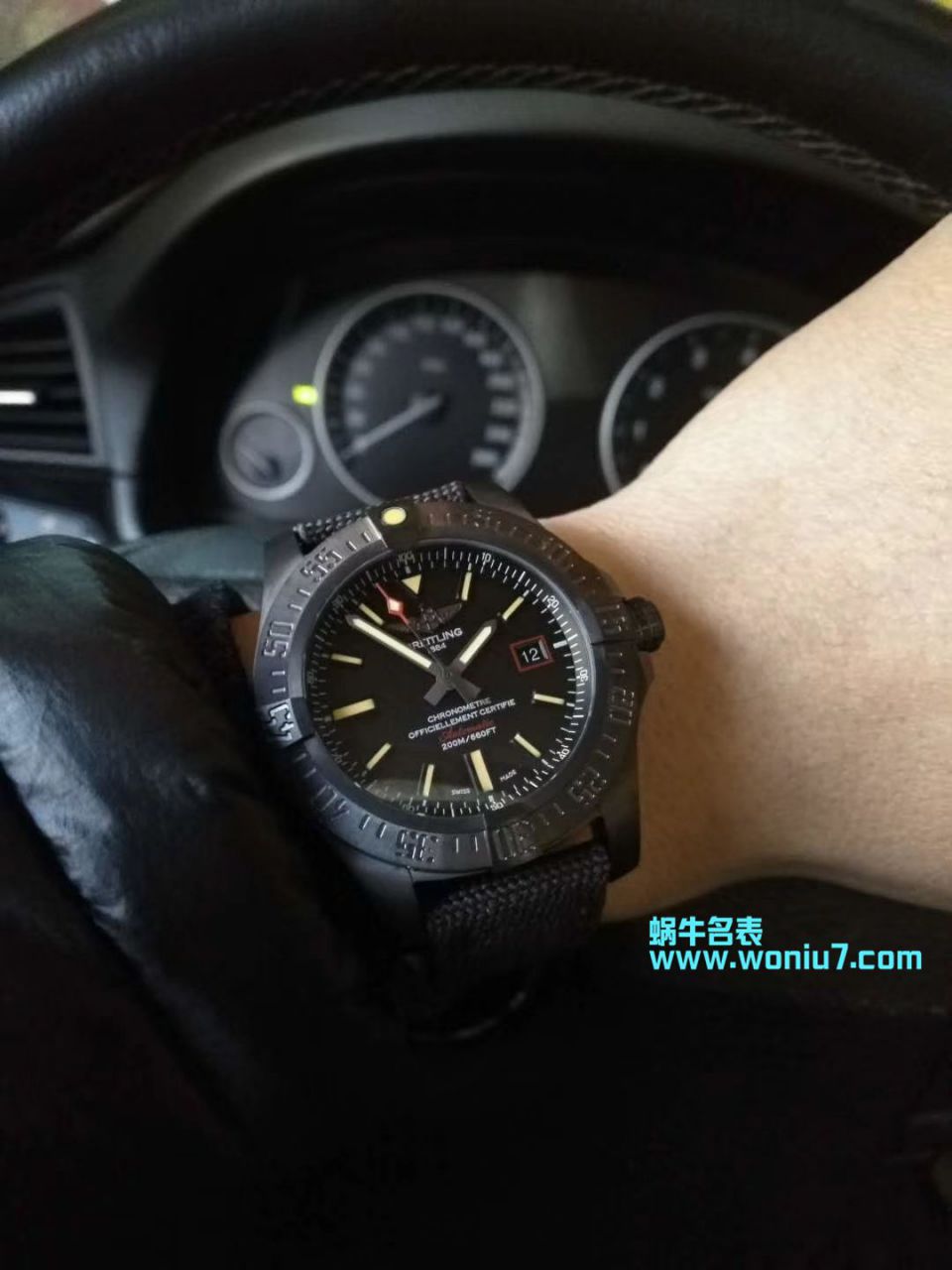 原单新款， Breitling 复仇者黑鸟，44mm，原 Factory 钛金属 watchcase  / BL087