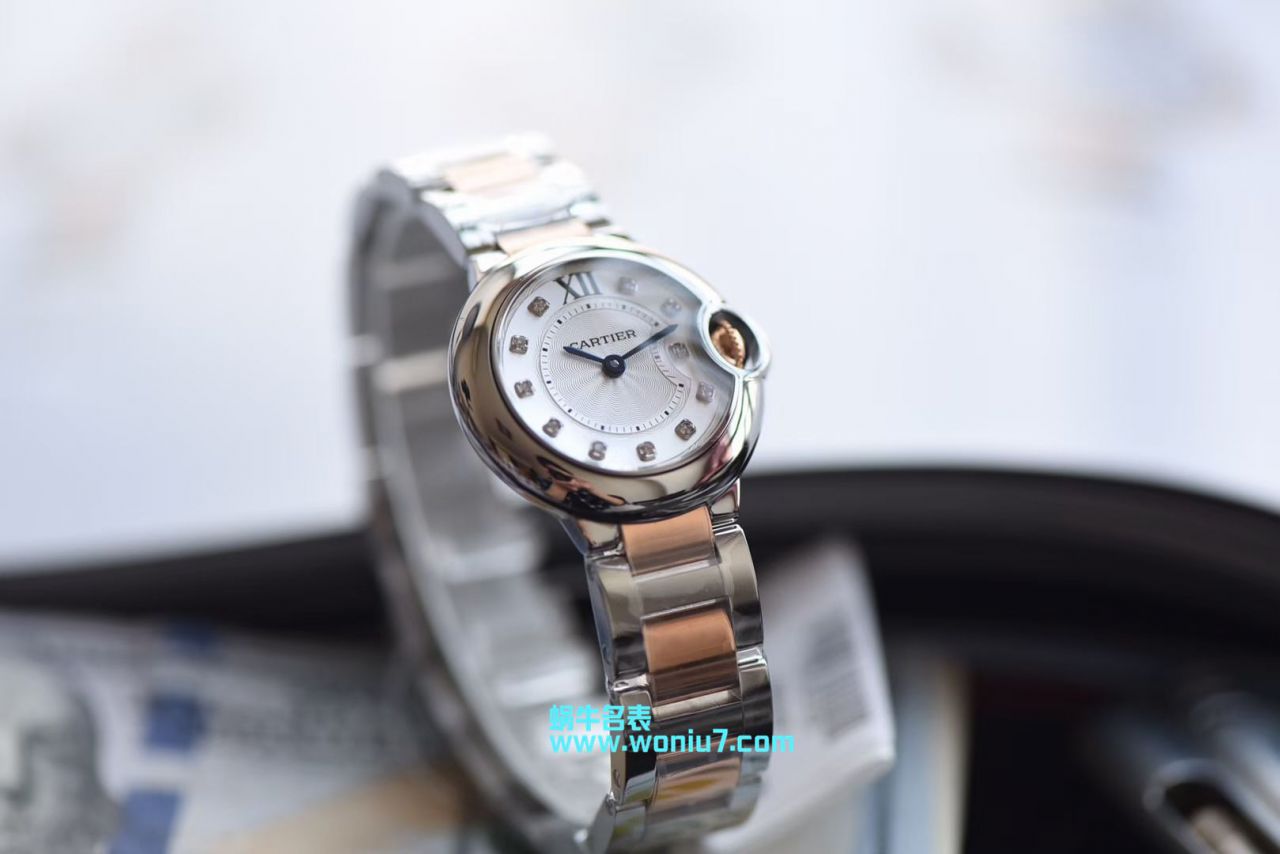【V6 Perfect  High quality  Replica Watches 】 Cartier  蓝气球系列WE902030女士28MM石英 wrist watches  / K168